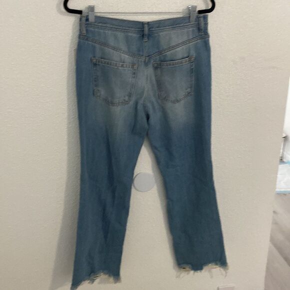NWT- FREE PEOPLE- Maggie Mid Rise Straight Leg Jeans- Size 26/ US 2 - Picture 13 of 16